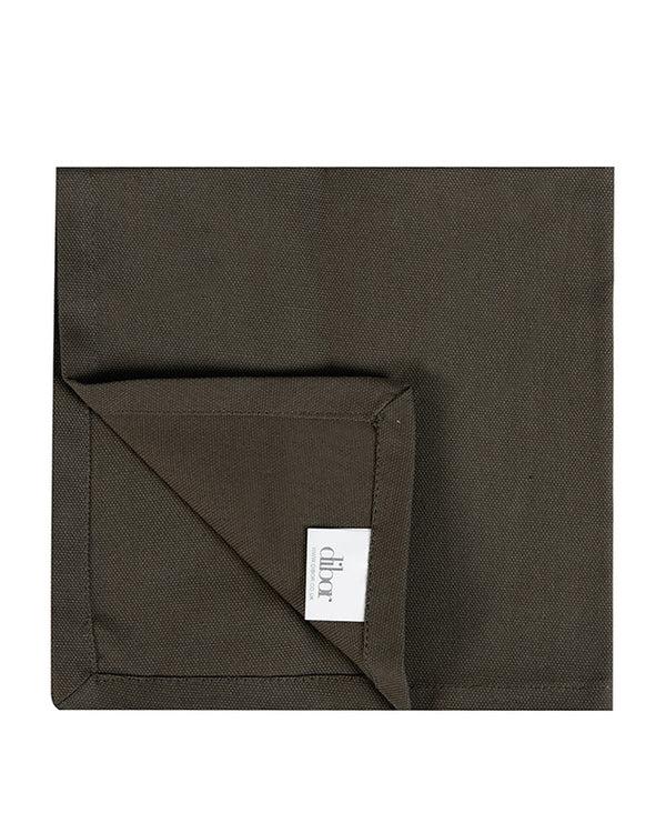 Dibor Set Of 4 Mocha Cotton Napkins