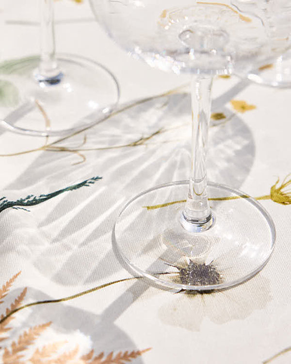 Dibor Set Of 4 Ribbed Gin Glasses