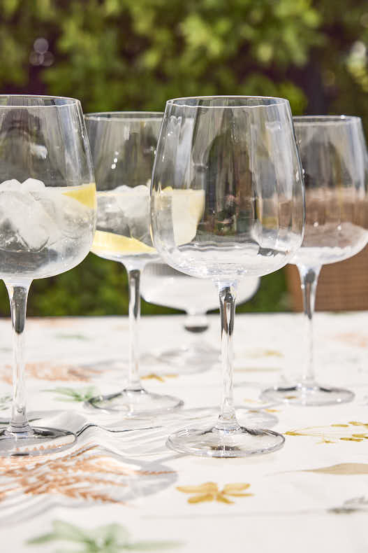 dibor Set of 4 Ribbed Gin Glasses