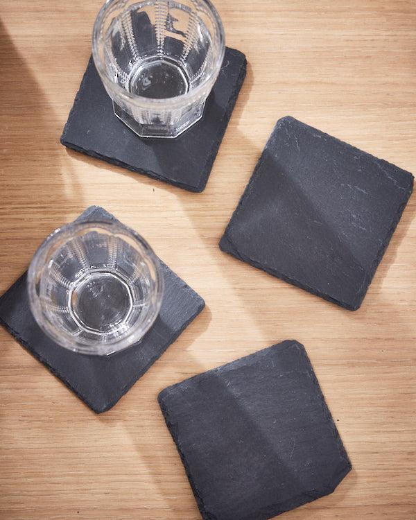 Dibor Set Of 4 Slate Square Coasters