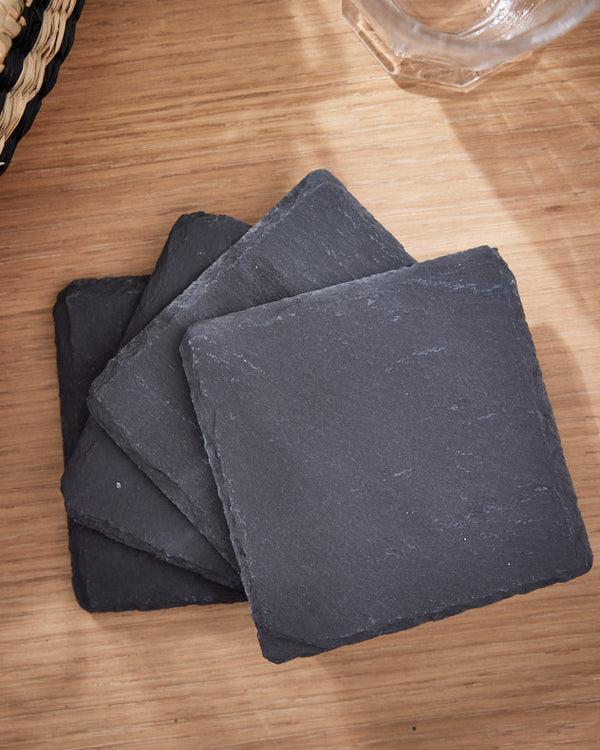 Dibor Set Of 4 Slate Square Coasters