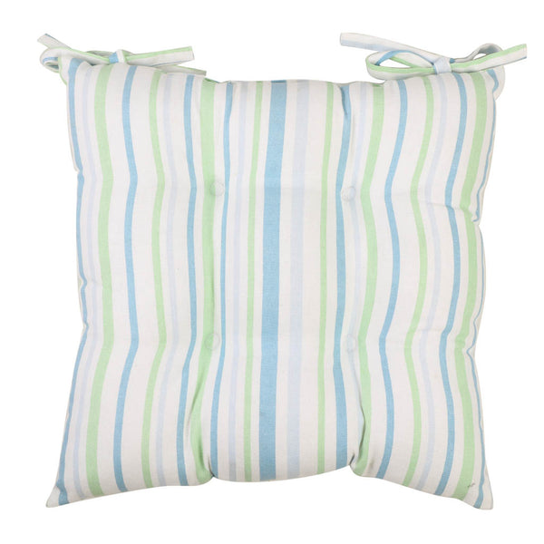 Dibor Set Of 4 Tenby Striped Garden Seat Pads