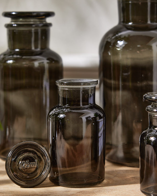 Dibor Set Of 5 Green Apothecary Jars