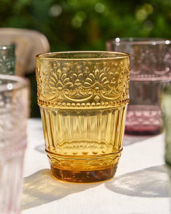 Dibor Set Of 6 Embossed Pastel Tumblers