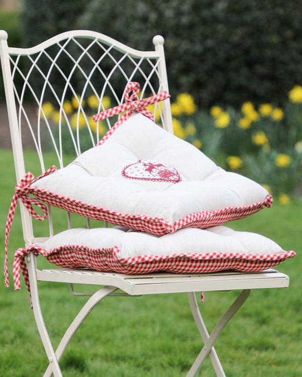 dibor Set of Country Stag Garden Seat Pads