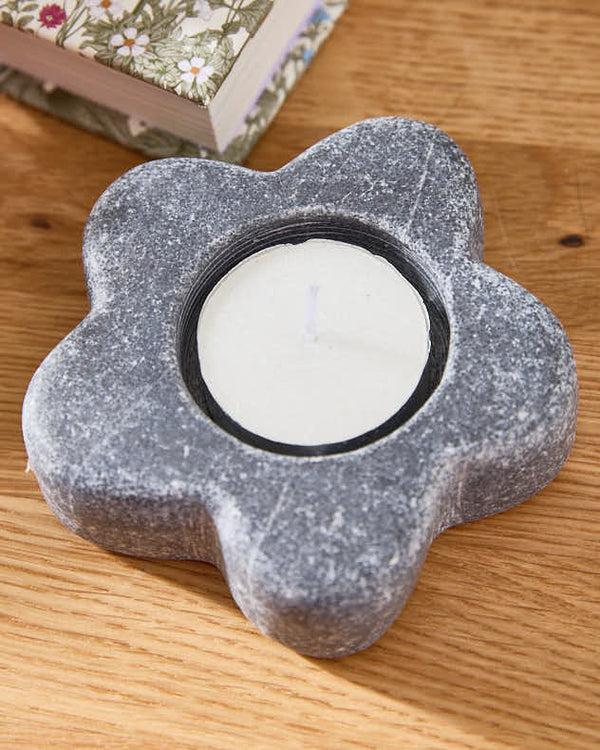 Dibor Set Of Four Marble Tealight Holders