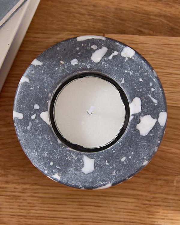 Dibor Set Of Four Marble Tealight Holders