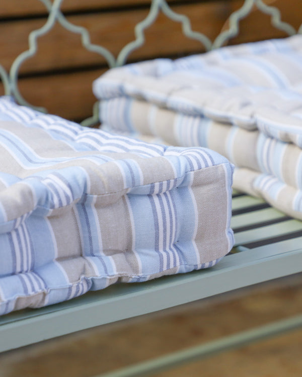 Dibor Set Of Oxford Stripe Box Cushions