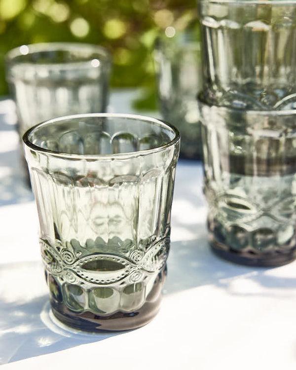 Dibor Set Of Smoky Grey Tumblers