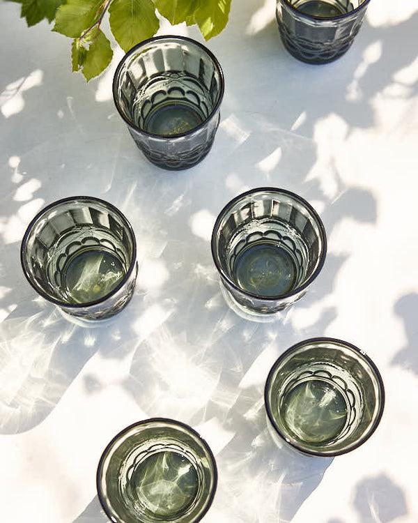 Dibor Set Of Smoky Grey Tumblers