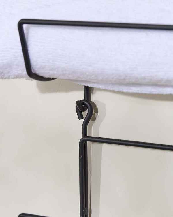 Dibor Set Of Three Iron Towel Holders