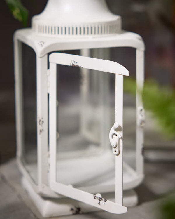 Dibor Set Of Two Decorative Ivory Lanterns