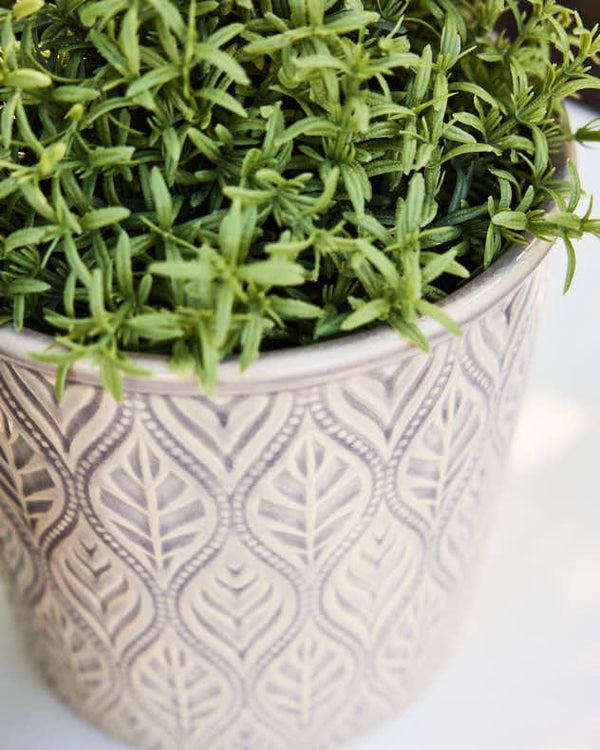 Dibor Set Of Two Forest Leaf Planters