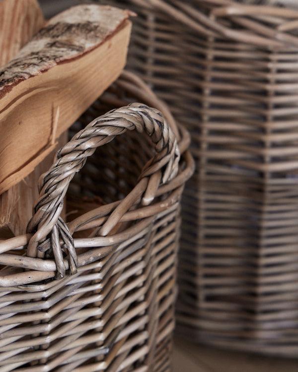 Dibor Set Of Two Willow Log Baskets