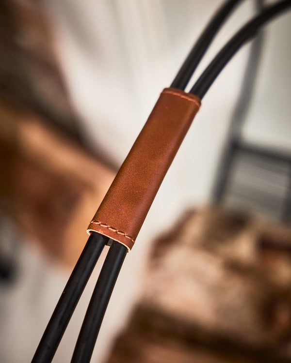 Dibor Shoreditch Leather Handle Log Holder