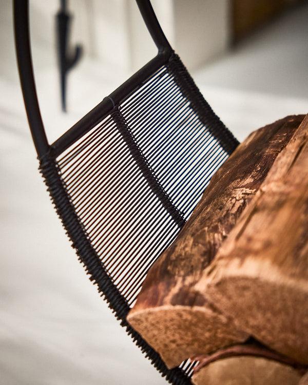 Dibor Shoreditch Leather Handle Log Holder