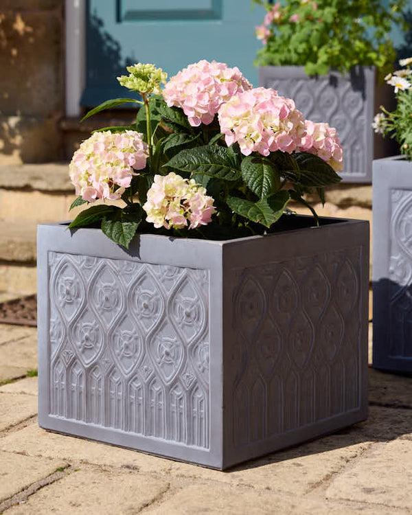 Dibor Siena Grey Embossed Planter Collection