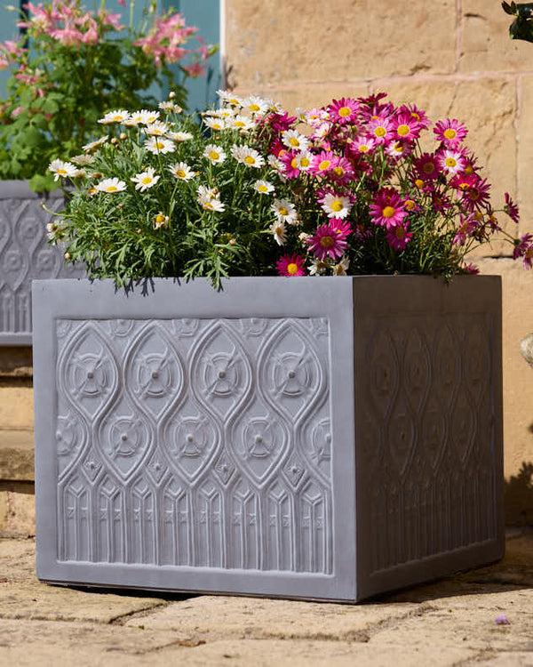Dibor Siena Grey Embossed Planter Collection