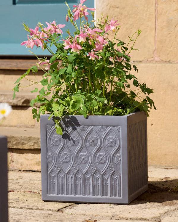 Dibor Siena Grey Embossed Planter Collection