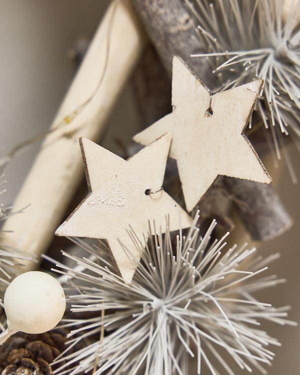 Dibor Silent Night Light Up Wreath 30cm