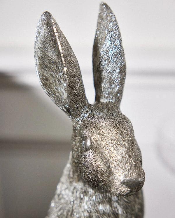 Dibor Silver Sitting Hare Ornament