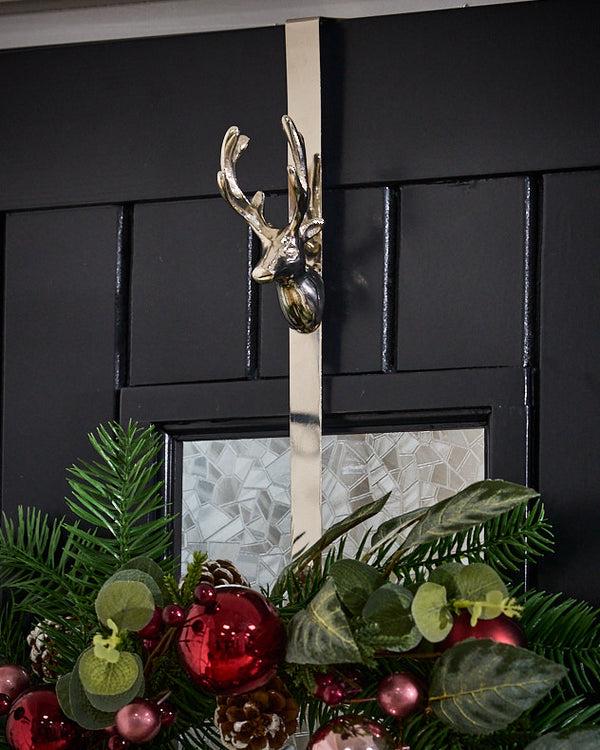 Dibor Silver Stag Wreath Hanger