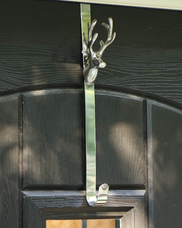 Dibor Silver Stag Wreath Hanger