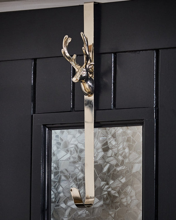 dibor Silver Stag Wreath Hanger