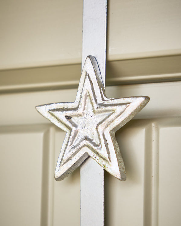 Dibor Silver Star Wreath Hanger