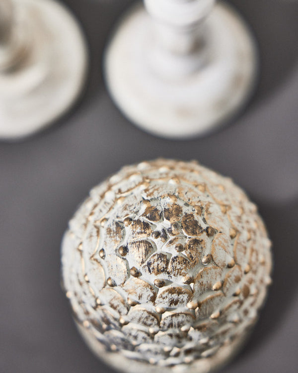 Dibor Small Antique Style Artichoke Statue