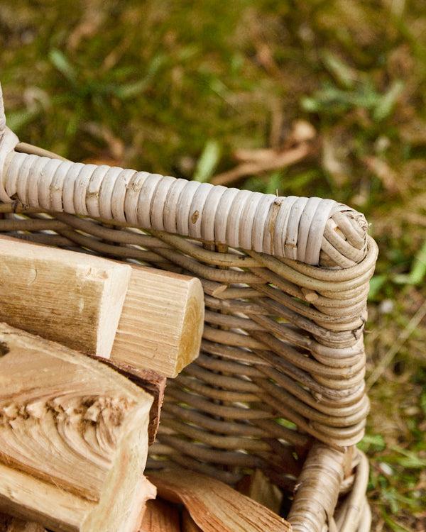 Dibor Small Rattan Open Log Basket