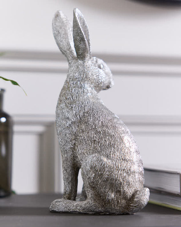 Dibor Small Silver Hare Ornament