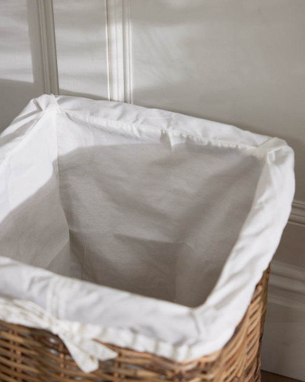 Dibor Small Square Rattan Laundry Basket