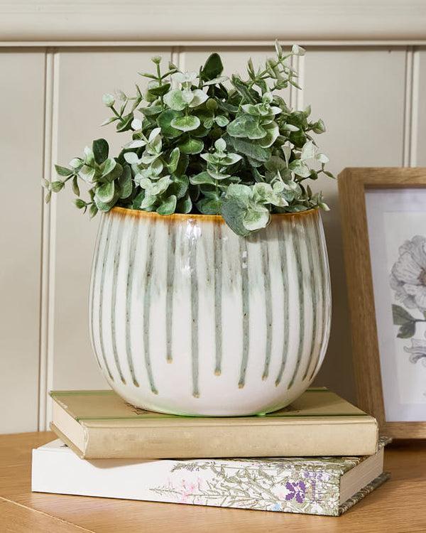 Dibor Socco Green Drip Effect Planters