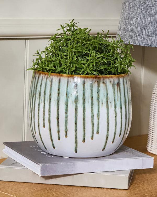 Dibor Socco Green Drip Effect Planters