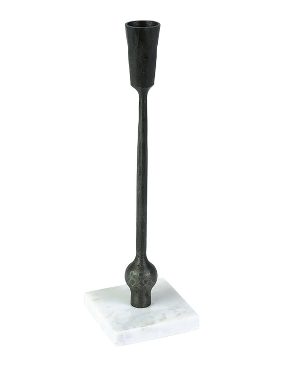 Dibor Square Marble Base Black Candle Holder