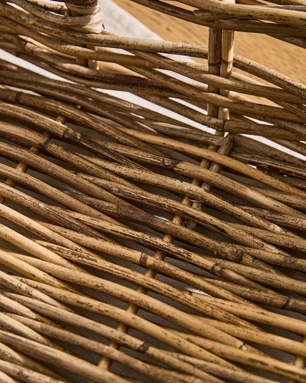 Dibor Square Rattan Basket Serving Tray