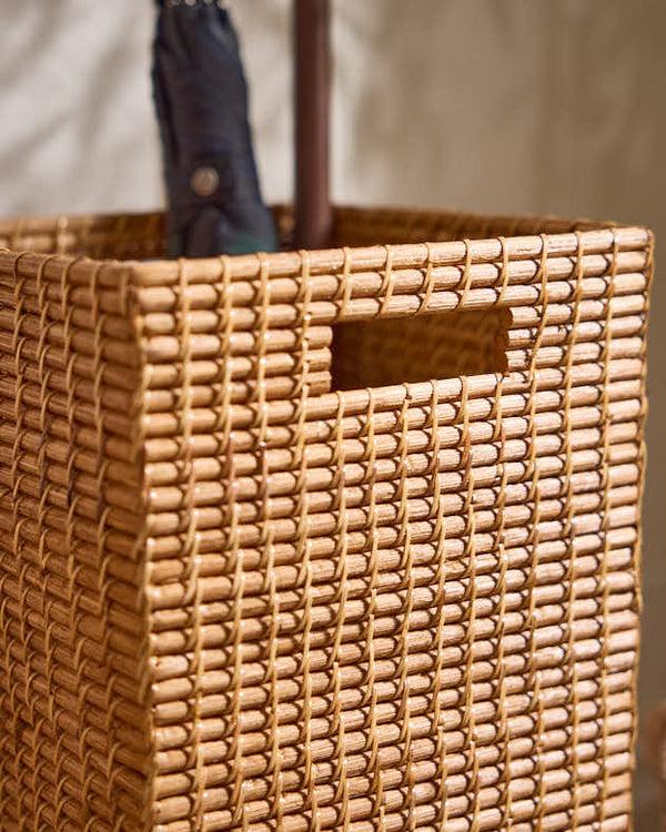 Dibor Square Rattan Umbrella Basket