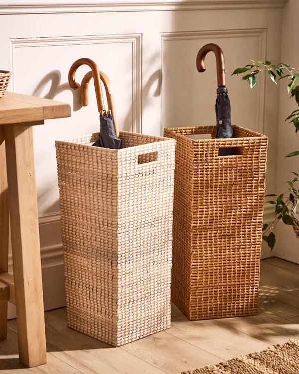 dibor Square Rattan Umbrella Basket