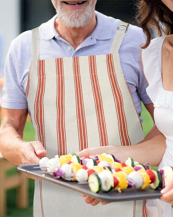 Dibor Striped Summer Barbecue Apron