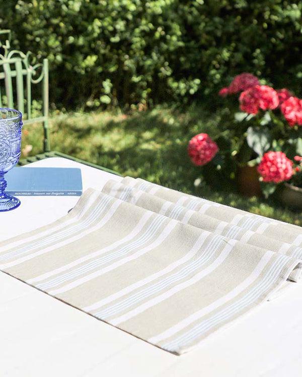 dibor Summer Blue Alfresco Table Runner