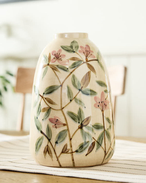 Dibor Summer Pink Floral Blossom Vase