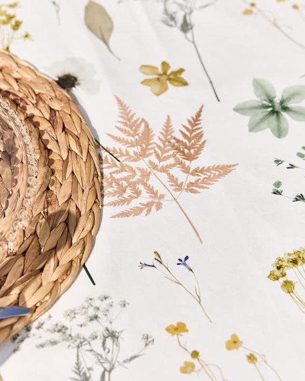 Dibor Summer Wildflowers Cotton Tablecloth