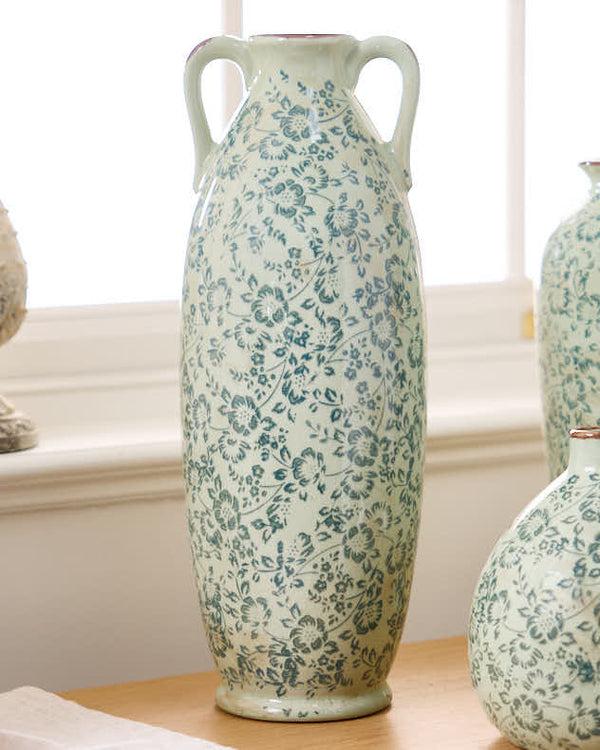 dibor Tall Handled Ceramic Vase