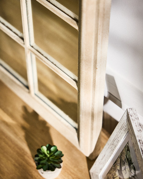 Dibor Tall Round Arch Window Mirror