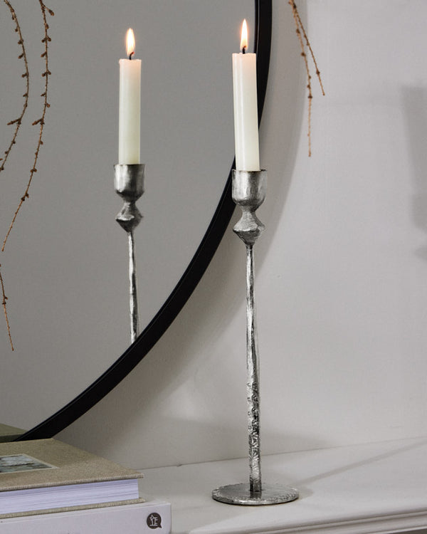 dibor Tall Silver Candle Stick