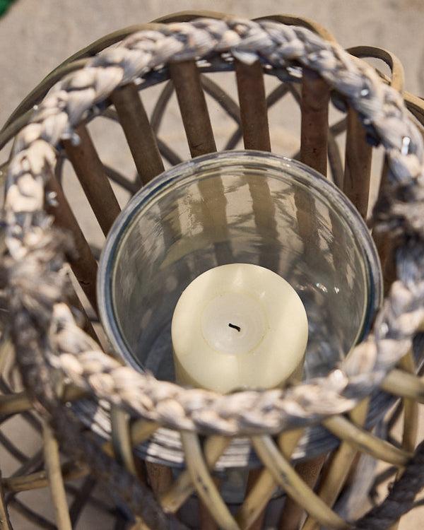 Dibor Tall Willow Wicker Candle Lantern