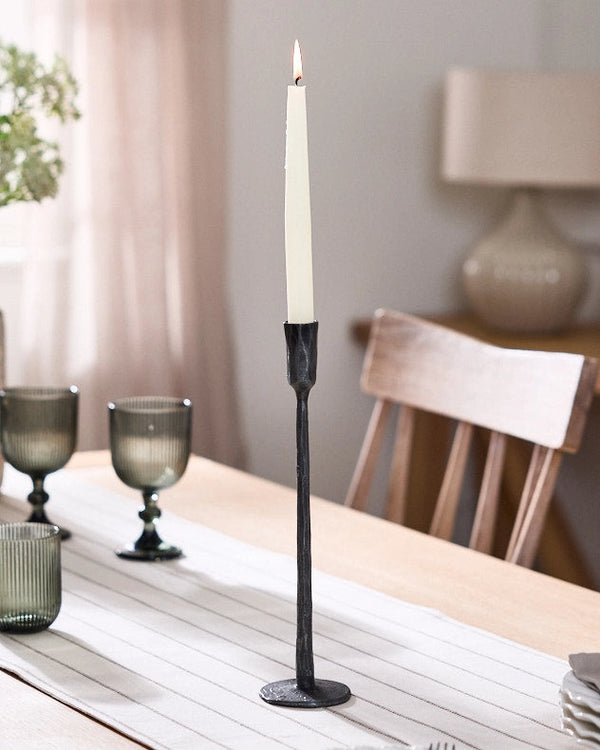 dibor Taverner Black Iron Candlestick