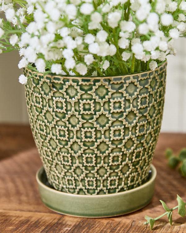 Dibor Taza Patterned Ceramic Planters