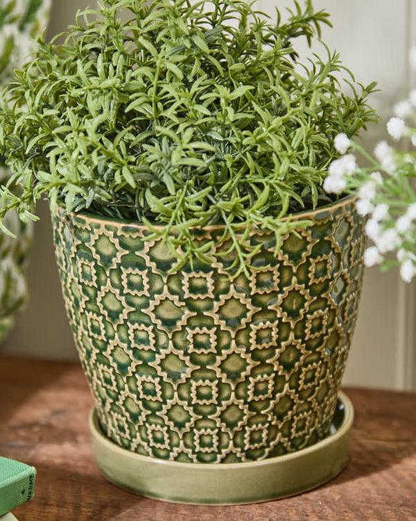 Dibor Taza Patterned Ceramic Planters